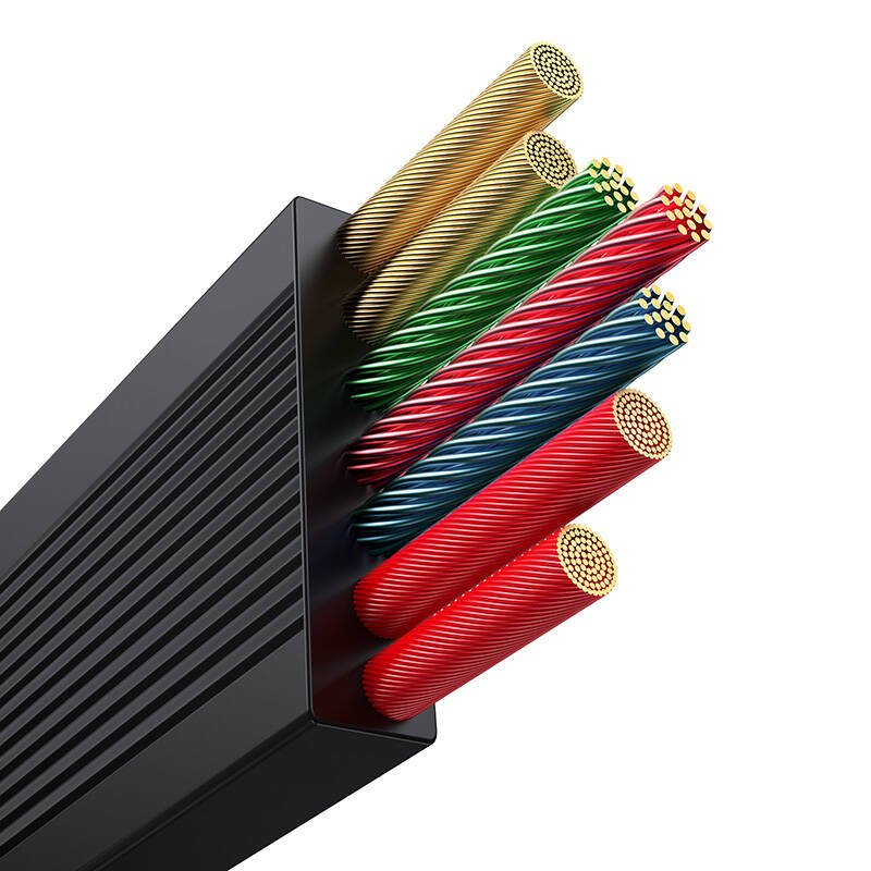 3-in-1 Baseus Free2Draw USB to M L C 100W cable, 1.1 m (black)