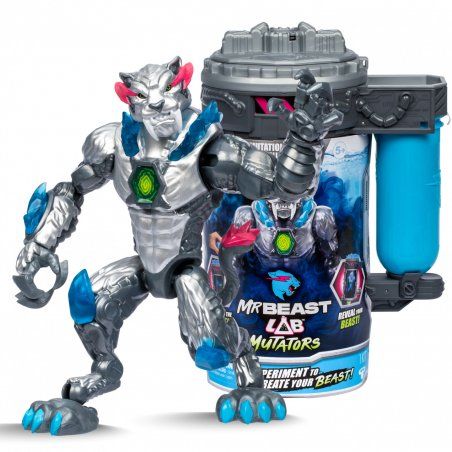 STOCKINK1-Moose Toys Mr Beast Lab Mutators - Mutatie Kamer Metallic Panther