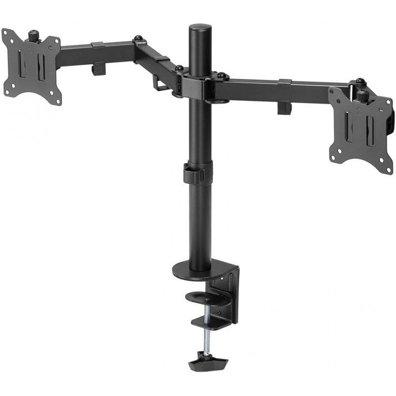 Goobay Dual Monitor Mount Flex, Black