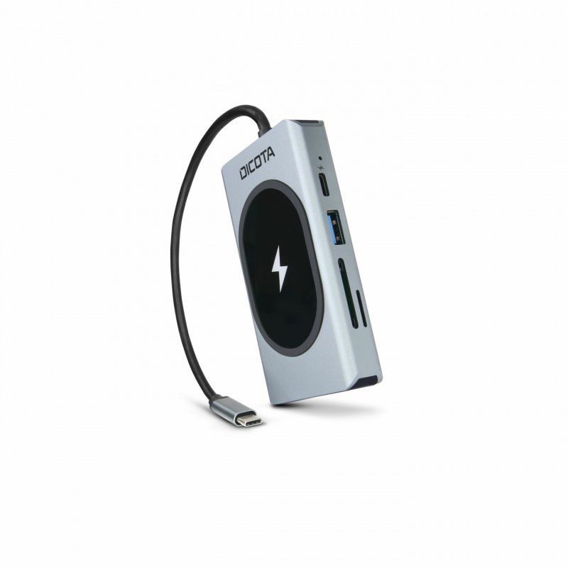 DICOTA D32059 interface hub USB Type-C Black, Silver