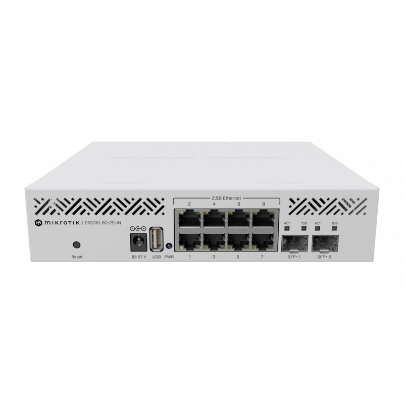 MikroTik 8 2P CRS310-8G 2S IN M RM