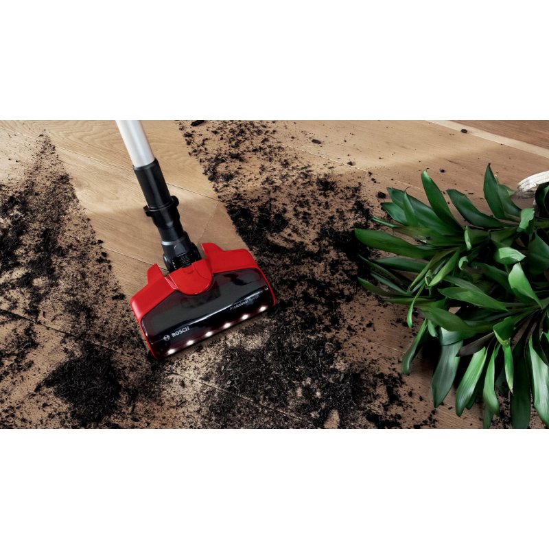 Bosch BCS711PET stick vacuum/electric broom Battery Dry Bagless 0.3 L Black Red 3 Ah