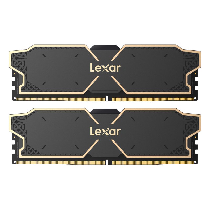Kit Barrettes mémoire 32Go (2x16Go) DIMM DDR5 Lexar Thor 6000MHz (Noir)