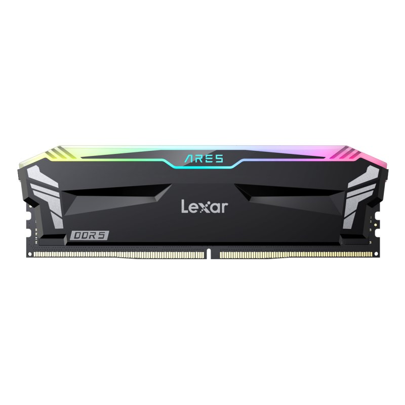Kit Barrettes mémoire 32Go (2x16Go) DIMM DDR5 Lexar Ares RGB 6800MHz (Noir)