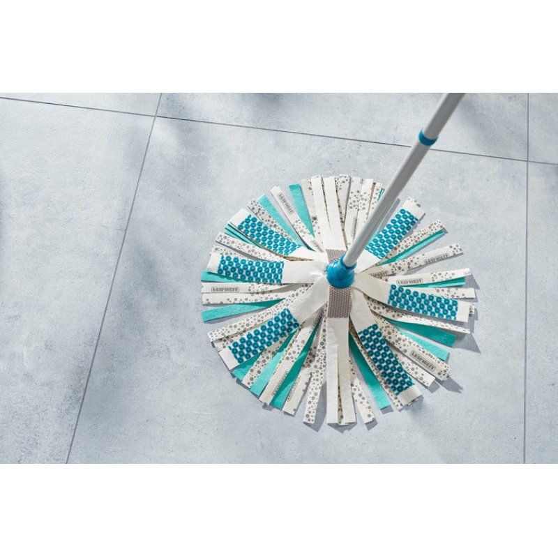 Leifheit 52106 mop Cotton, Fiber Dry&wet Blue, White