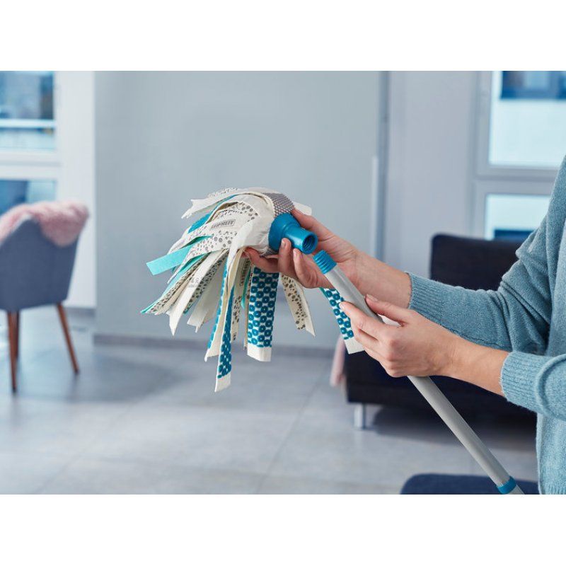 Leifheit 52106 mop Cotton, Fiber Dry&wet Blue, White