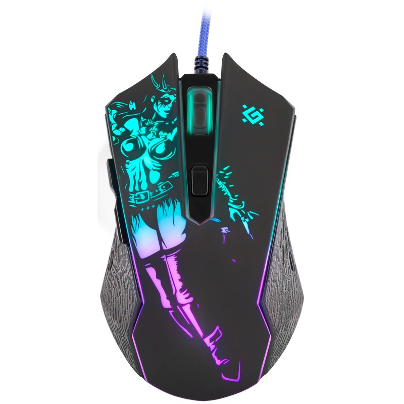 Gaming optic wired mouse DEFENDER GM-933 SIN'SISTER 7200dpi 6P RGB