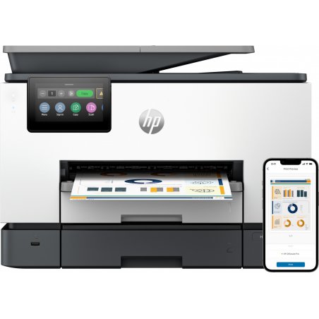 HP OfficeJet Pro 9130b All-in-One Printer, Color, Printer for Small medium business, Print, copy, scan, fax, Wireless