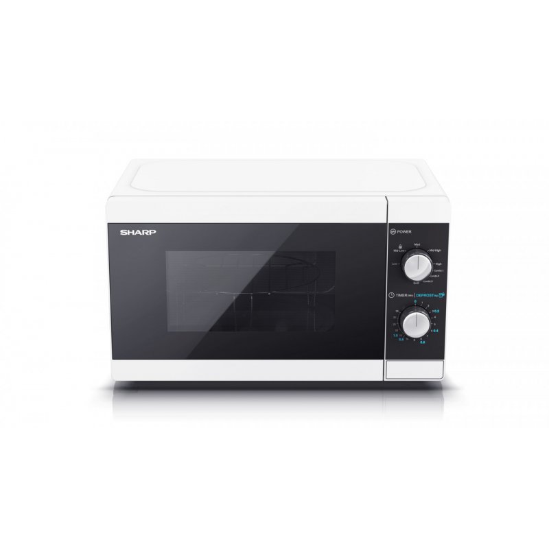 Sharp YC-MG01E-W micro-onde Comptoir Micro-ondes grill 20 L 800 W Noir, Blanc