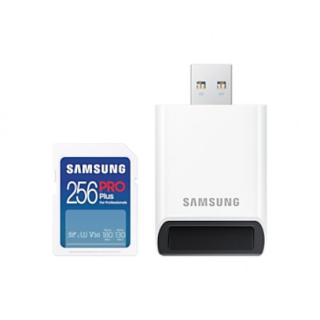 Memory Card Samsung SD PRO Plus MB-SD256SB/WW 256GB reader