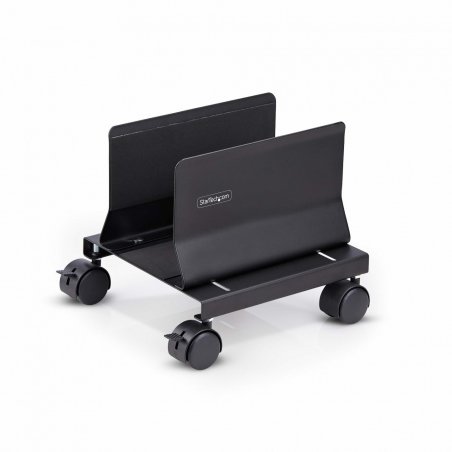 StarTech.com Computer Tower Cart, Rolling Mobile CPU Caddy on Wheels (Casters), Max Load 46.3lb/21kg, Adjustable PC