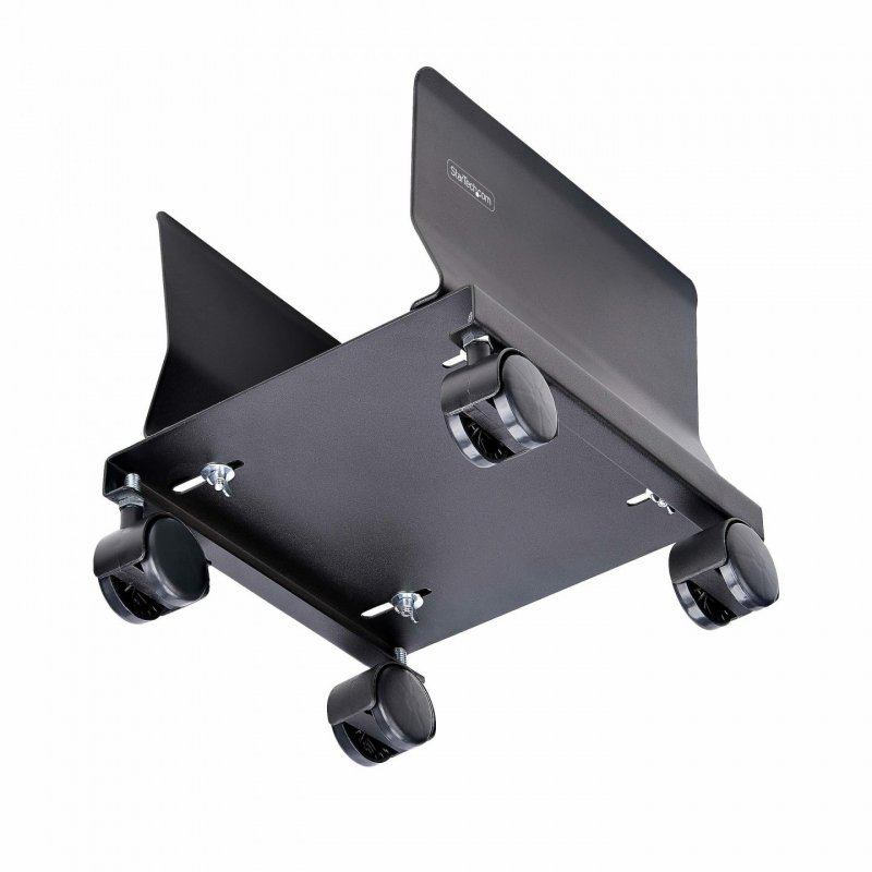 StarTech.com Computer Tower Cart, Rolling Mobile CPU Caddy on Wheels (Casters), Max Load 46.3lb/21kg, Adjustable PC
