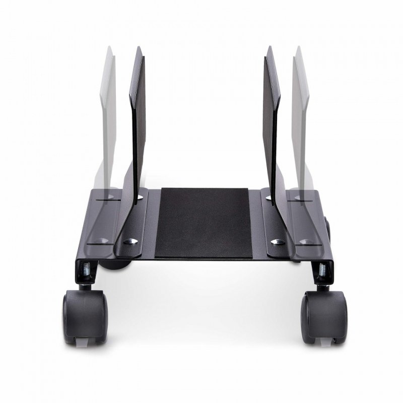 StarTech.com Computer Tower Cart, Rolling Mobile CPU Caddy on Wheels (Casters), Max Load 46.3lb/21kg, Adjustable PC