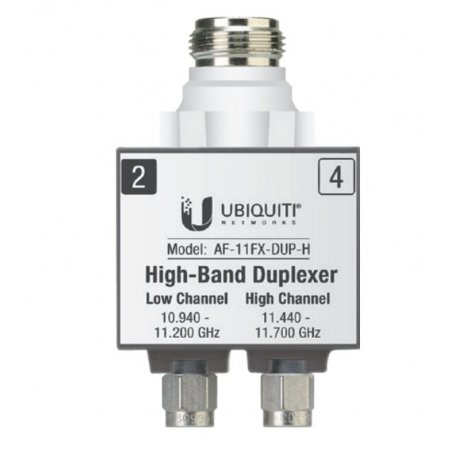Ubiquiti AF-11FX-DUP-H fibre optic adapter 1 pc(s) Silver, White