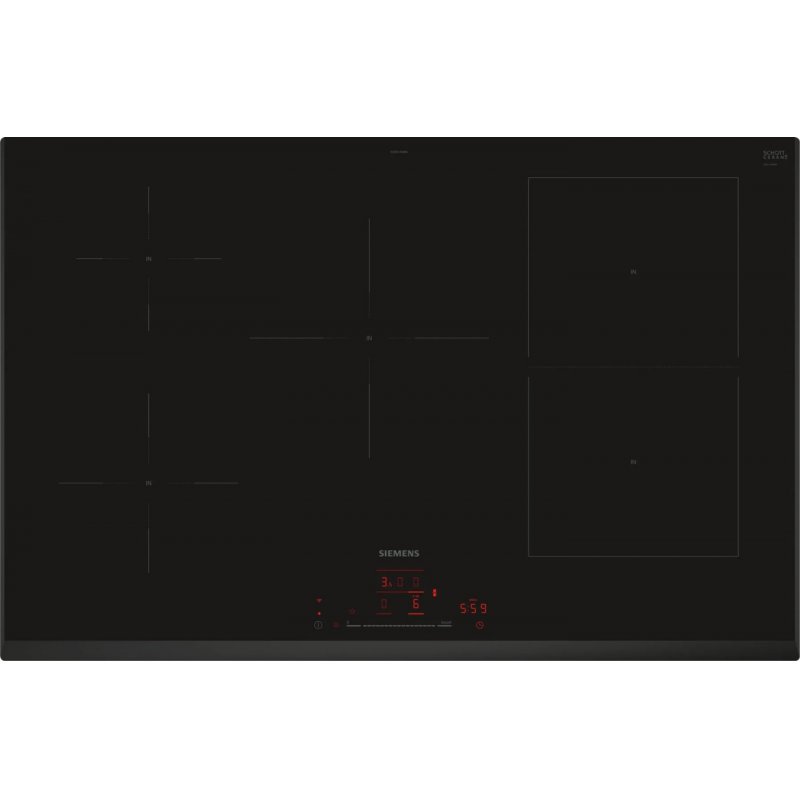 Siemens iQ500 ED851HWB1E plaque Noir Intégré 80 cm Plaque sans zone à induction 4 zone(s)