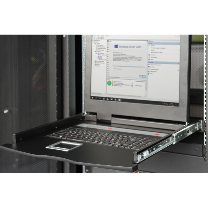 Digitus Console KVM LCD HD 17", 8 ports Cat 5, clavier allemand