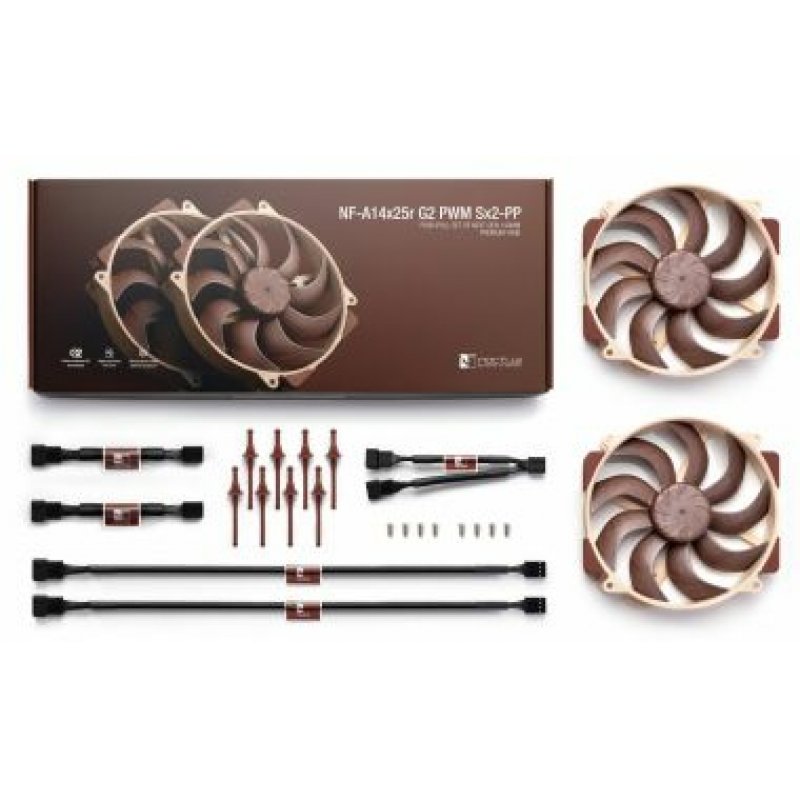 Noctua NF-A14X25R G2 PWM SX2-PP système de refroidissement d’ordinateur Boitier PC Ventilateur 14 cm