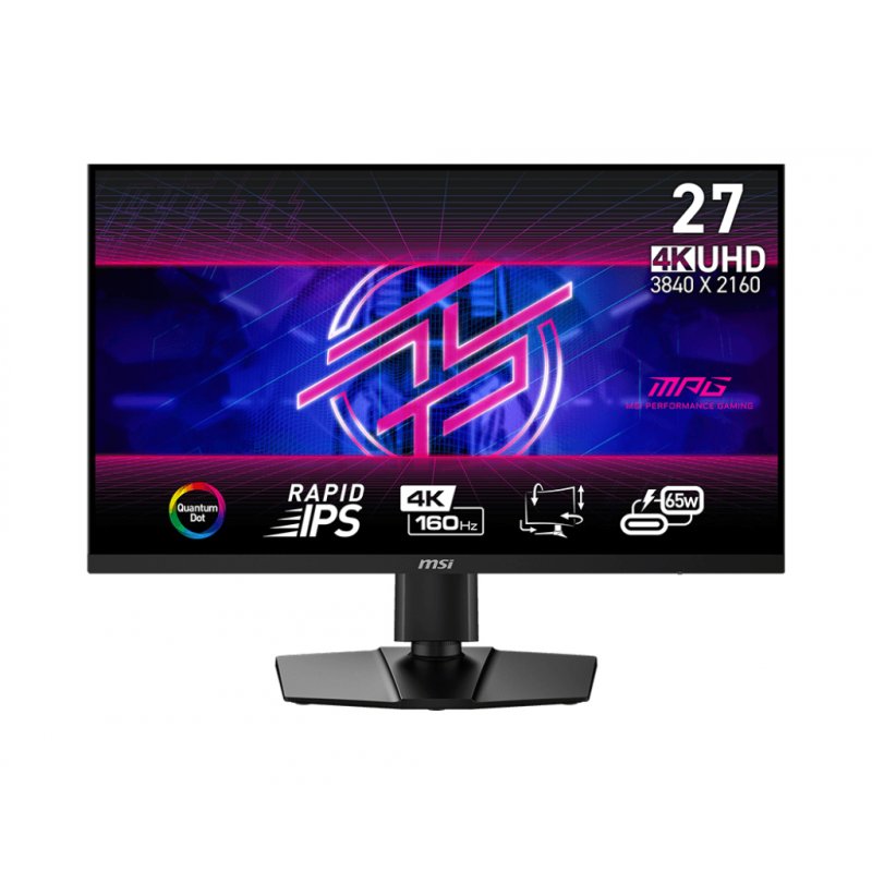 MSI MPG 274URFDE QD computer monitor 68.6 cm (27") 3840 x 2160 pixels 4K Ultra HD LCD Black