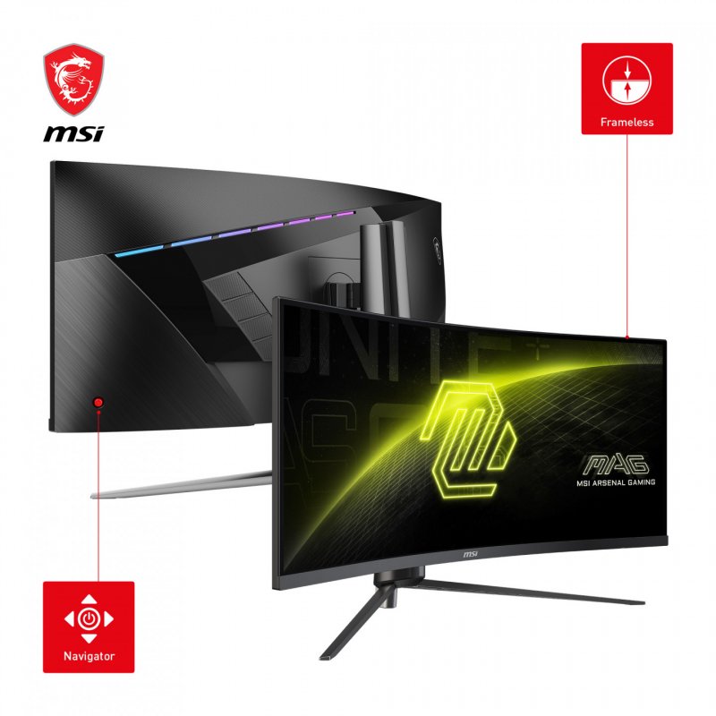 MSI MAG 345CQRDE écran plat de PC 86,4 cm (34") 3440 x 1440 pixels UltraWide Dual Quad HD Noir