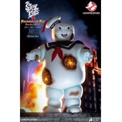 Ghostbusters statuette Soft Vinyl Stay Puft Marshmallow Man Burnign Edition Deluxe Version 30 cm