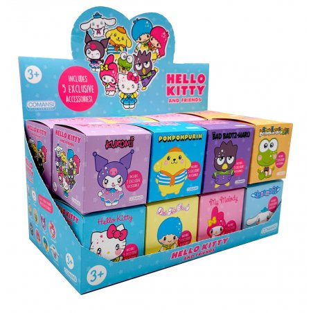 HELLO KITTY & Friends - Display de 16 Assortiments de Figurines - 6cm