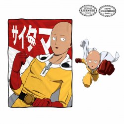 Bem's SA One Punch Man plaid 114 x 152 cm Polyester Multicolore