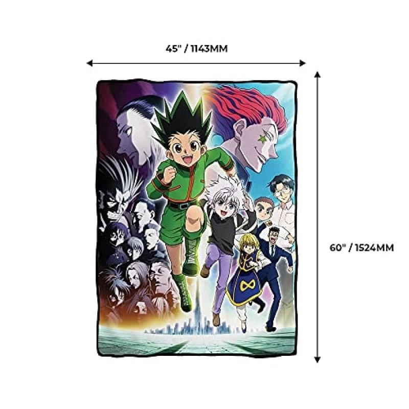 Bem's SA Hunter X Hunter throw blanket 114 x 152 cm Polyester Multicolour