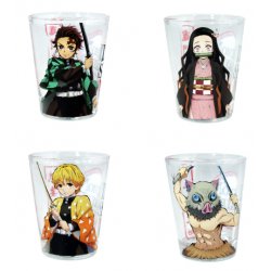 DEMON SLAYER - Groupe - 4 Verres à Shot 57ml