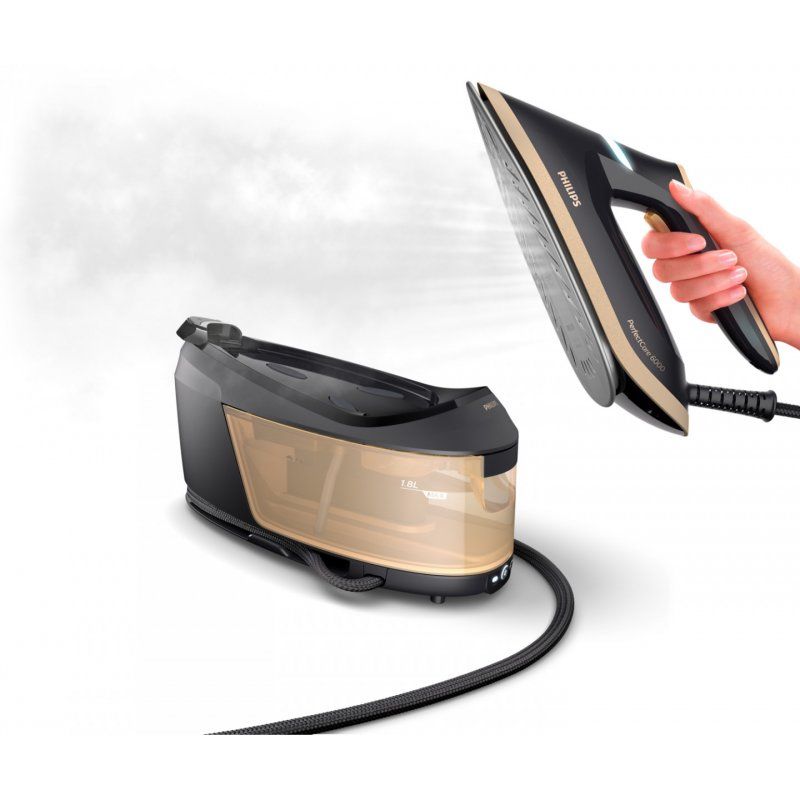 Philips PSG6064/80 steam ironing station 2400 W 1.8 L SteamGlide Advanced Black Gold