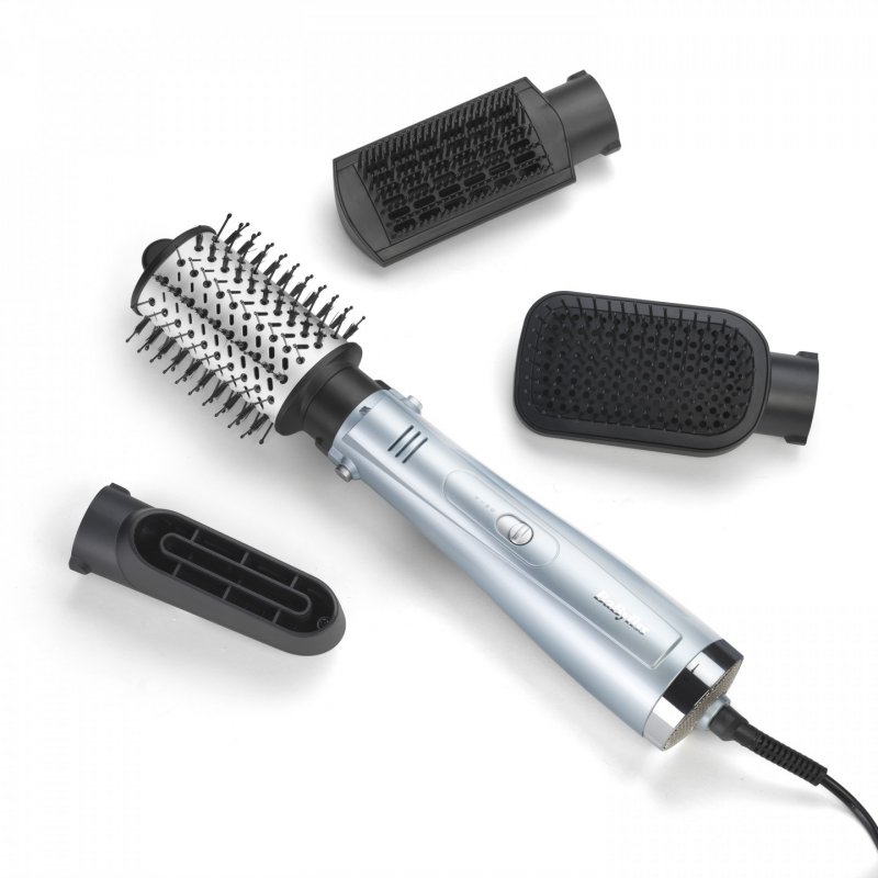BaByliss Hydro-Fusion Hydro Fusion Smooth & Shape Brosse soufflante à air chaud À chaleur Gris, Argent 1000 W 2,5 m
