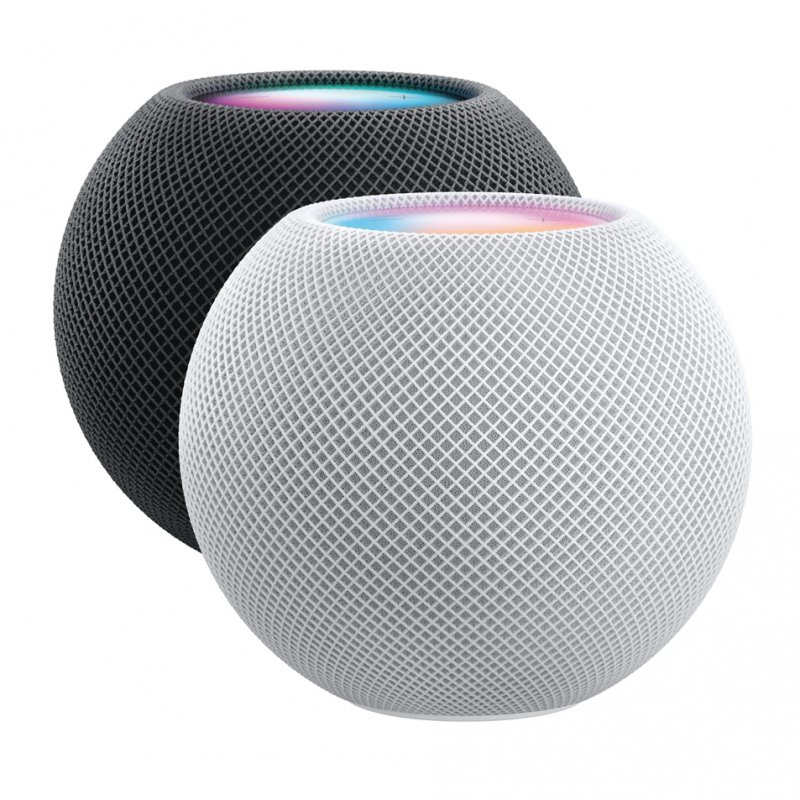 Apple HomePod Mini Mitternacht MTJT3D/A [Bluetooth, 360° Audio, Siri Sprachsteuerung]