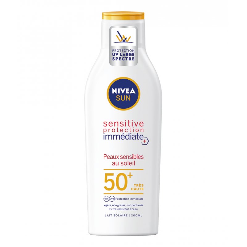 NIVEA LAIT SOLAIRE PROTECTION PEAUX SENSIBLES SENSITIVE FPS50 200 ml