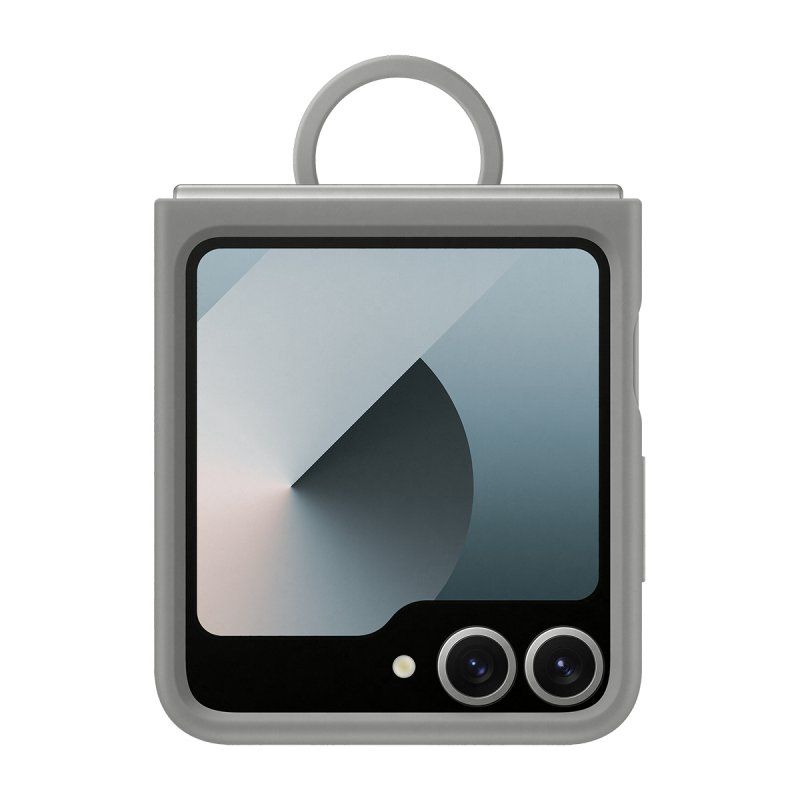 Silicone Case (grau, Samsung Galaxy Z Flip6)