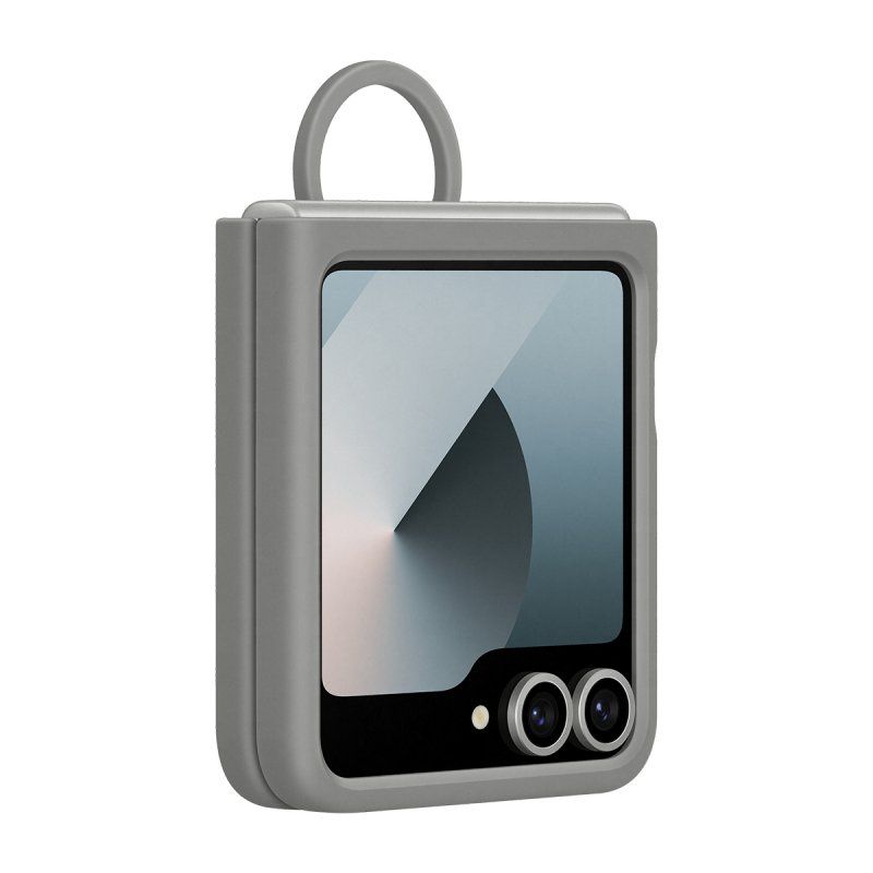 Silicone Case (grau, Samsung Galaxy Z Flip6)