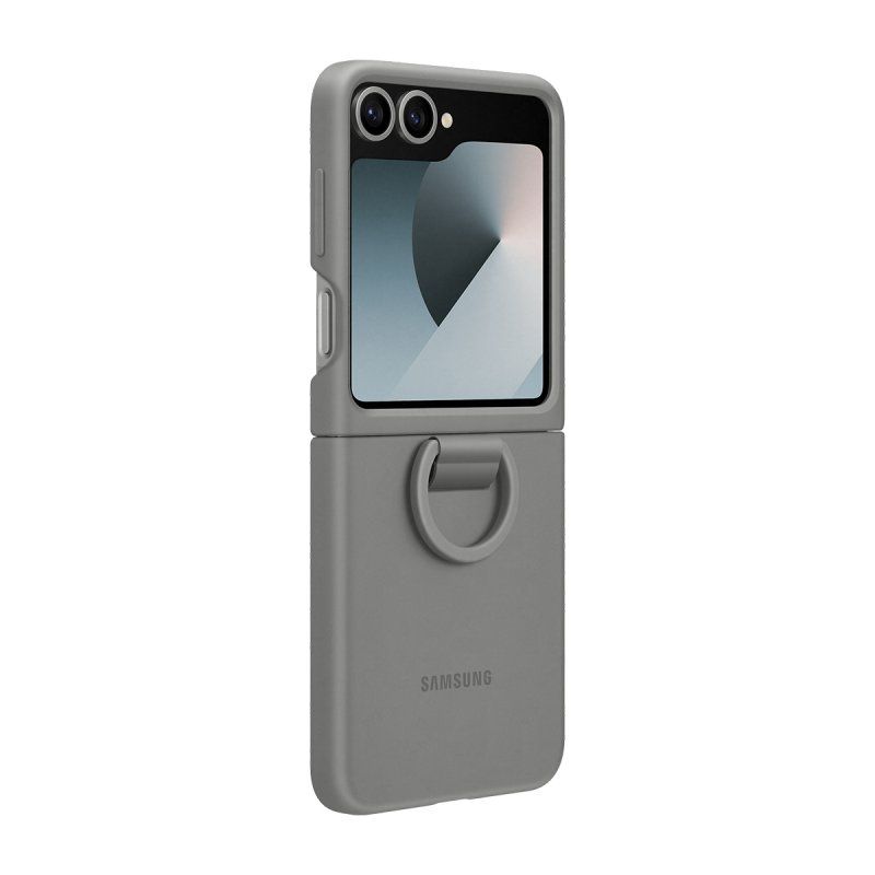 Silicone Case (grau, Samsung Galaxy Z Flip6)