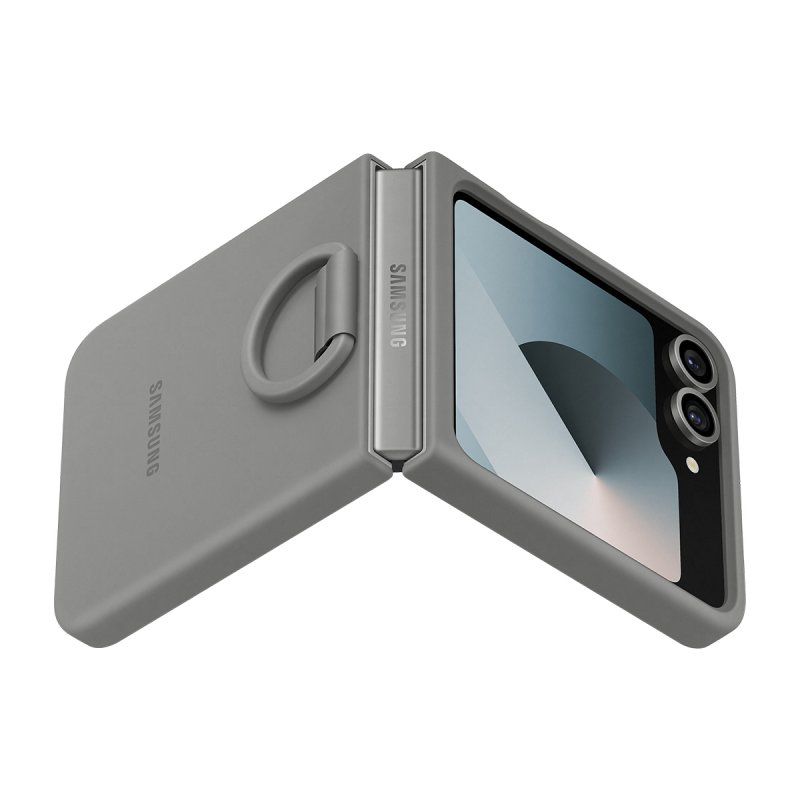 Silicone Case (grau, Samsung Galaxy Z Flip6)