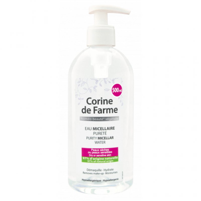 Corine de Farme Purity micellar water eau micellaire 500 ml