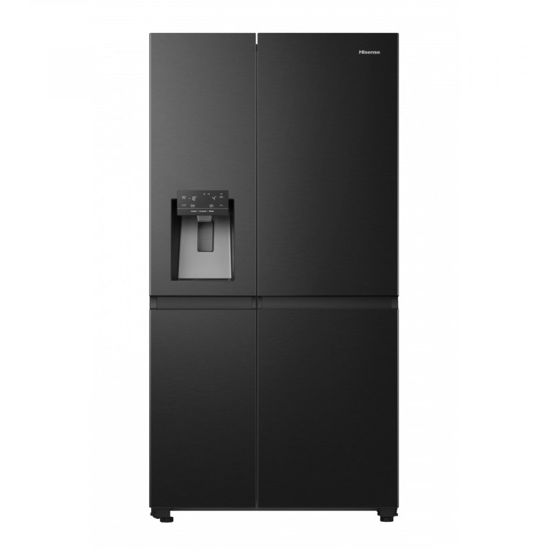 Hisense RS818N4TFE side-by-side refrigerator Freestanding 632 L E Black