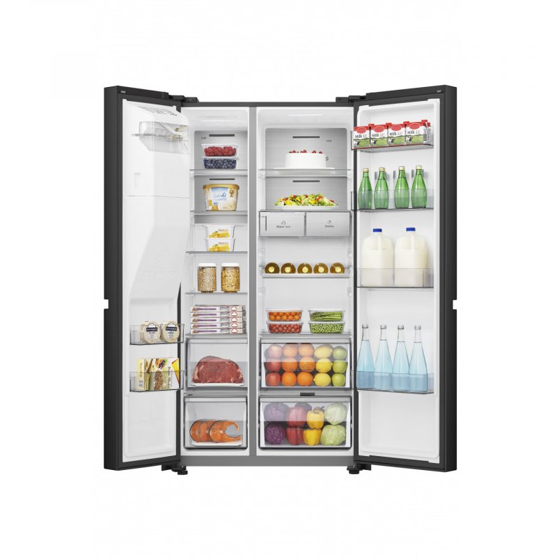 Hisense RS818N4TFE frigo américain Pose libre 632 L E Noir