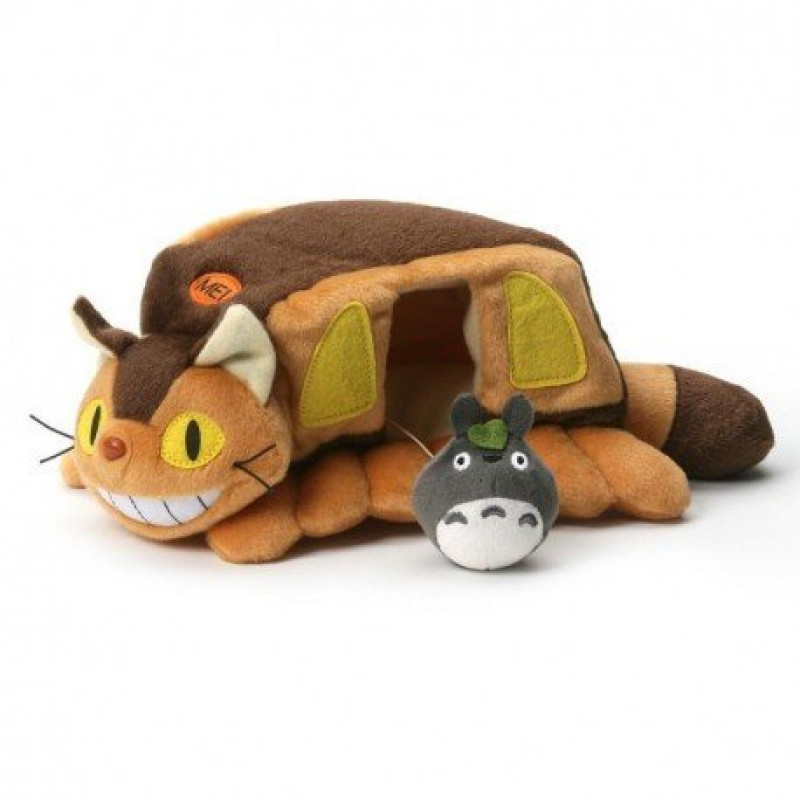 STUDIO GHIBLI - Peluche Totoro - Catbus House - 24cm