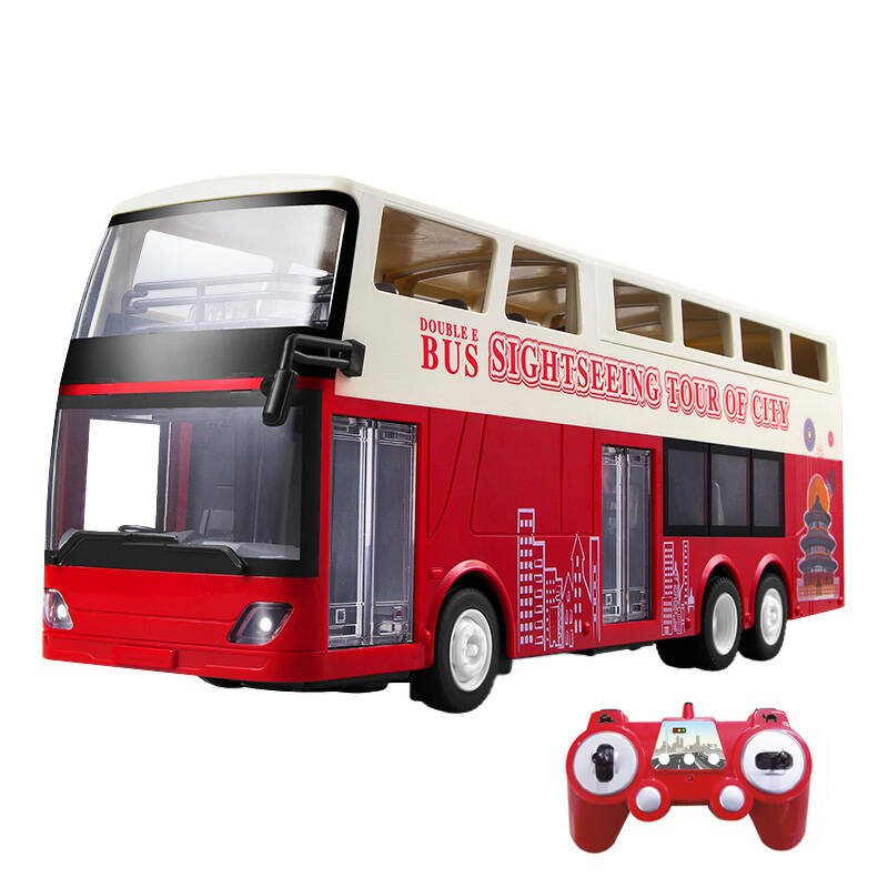 Remote-controlled car 1:18 Double Eagle (red) (Sightseeing Bus) E640-003