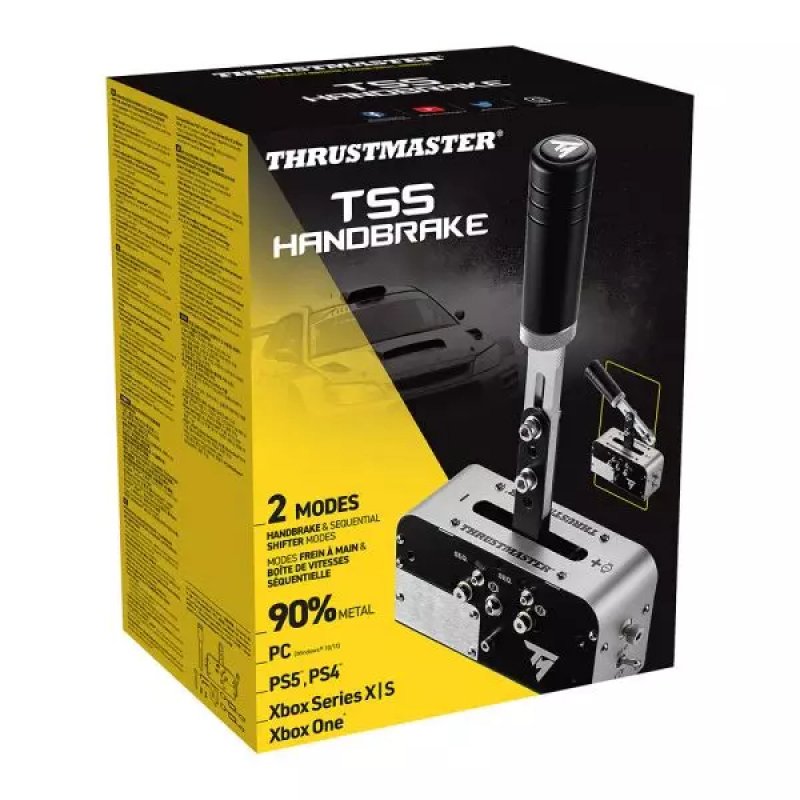 Thrustmaster 4060306 accessoire de jeux vidéo Noir, Argent USB Frein à main PC, PlayStation 4, PlayStation 5, Xbox