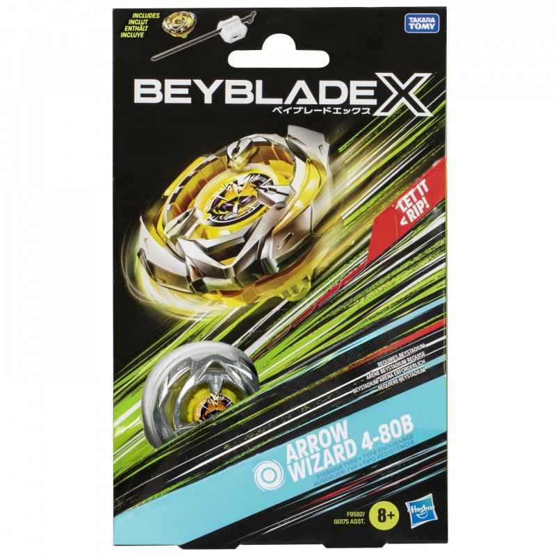 Beyblade X Arrow Wizard 4-80B Couvercle de toupie de combat