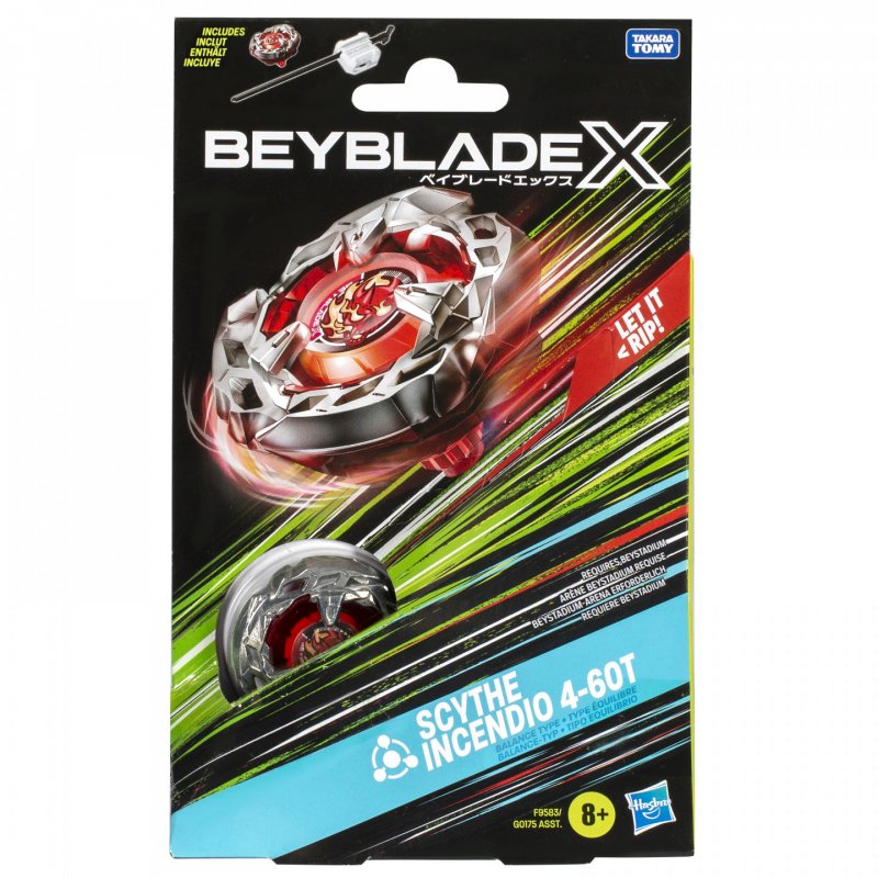 Beyblade X Scythe Incendio 4-60T Battling spinning top