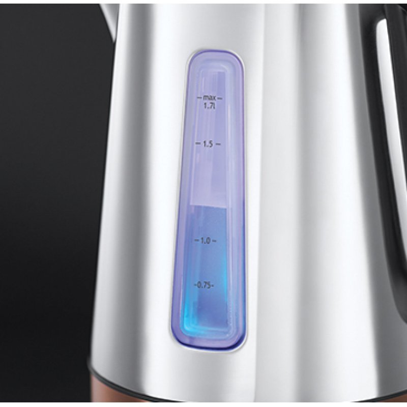 Russell Hobbs 24280-70 bouilloire 1,7 L 2400 W Cuivre, Acier inoxydable