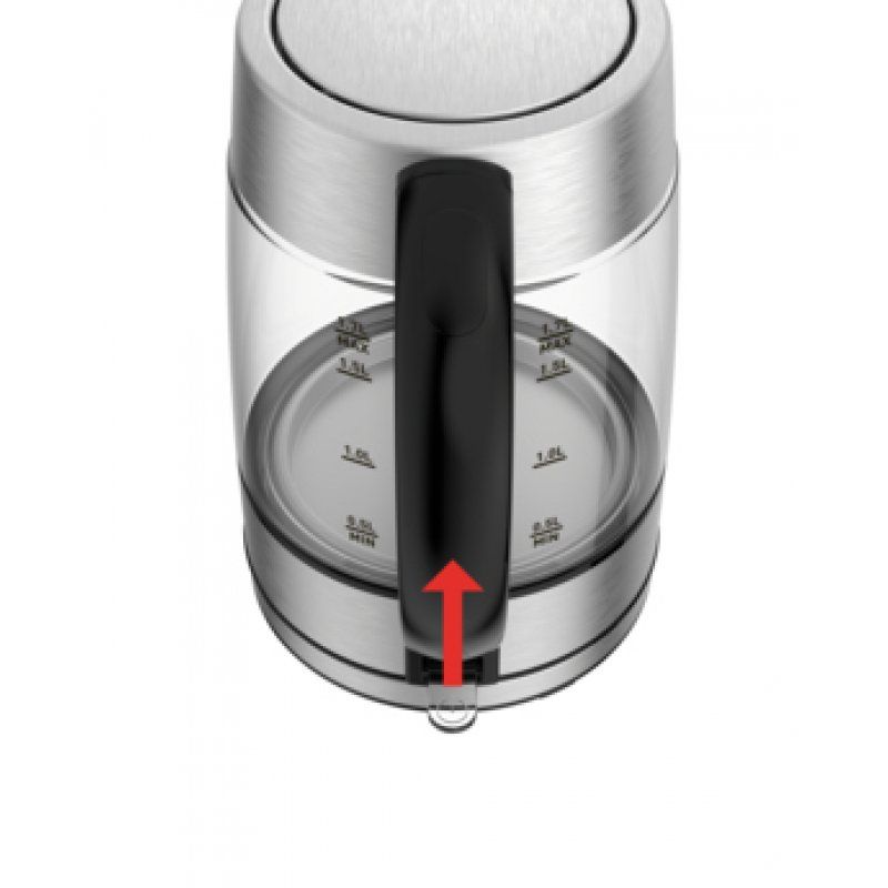 Tefal KI772D bouilloire 1,7 L 2400 W Acier inoxydable, Transparent