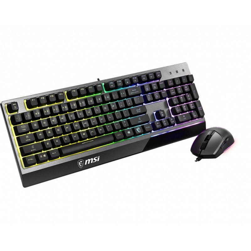 MSI VIGOR GK30 COMBO RGB MEMchanical Gaming Keyboard Clutch GM11 Gaming Mouse ' DE Layout, 6-Zone RGB Lighting