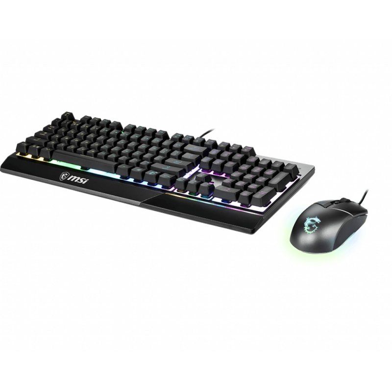 MSI VIGOR GK30 COMBO RGB MEMchanical Gaming Keyboard Clutch GM11 Gaming Mouse ' DE Layout, 6-Zone RGB Lighting