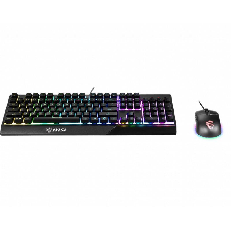 MSI VIGOR GK30 COMBO RGB MEMchanical Gaming Keyboard Clutch GM11 Gaming Mouse ' DE Layout, 6-Zone RGB Lighting
