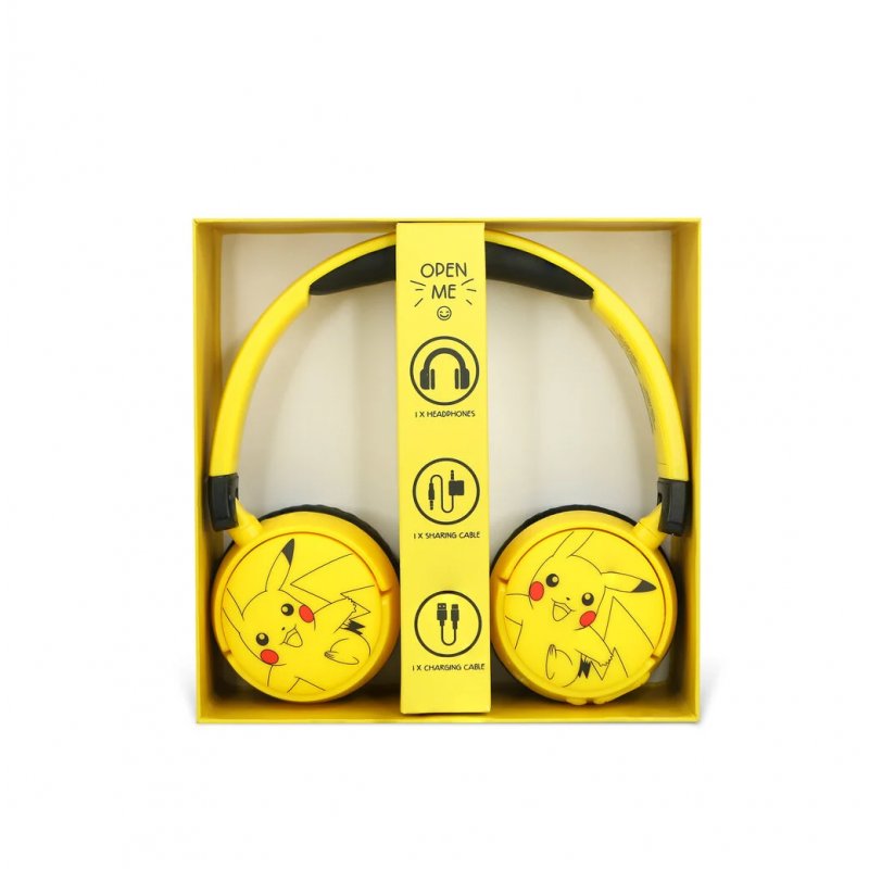 POKEMON - Junior Wireless Headphone - Pikachu Yellow
